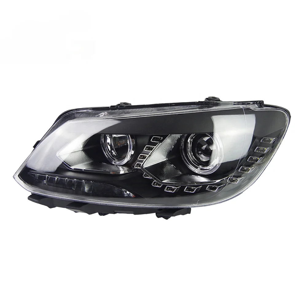 For  Touran Headlight 2013 - 2016 Full LED Headlight Teardrop  Shape with Turn Signal for  Touran Accessories