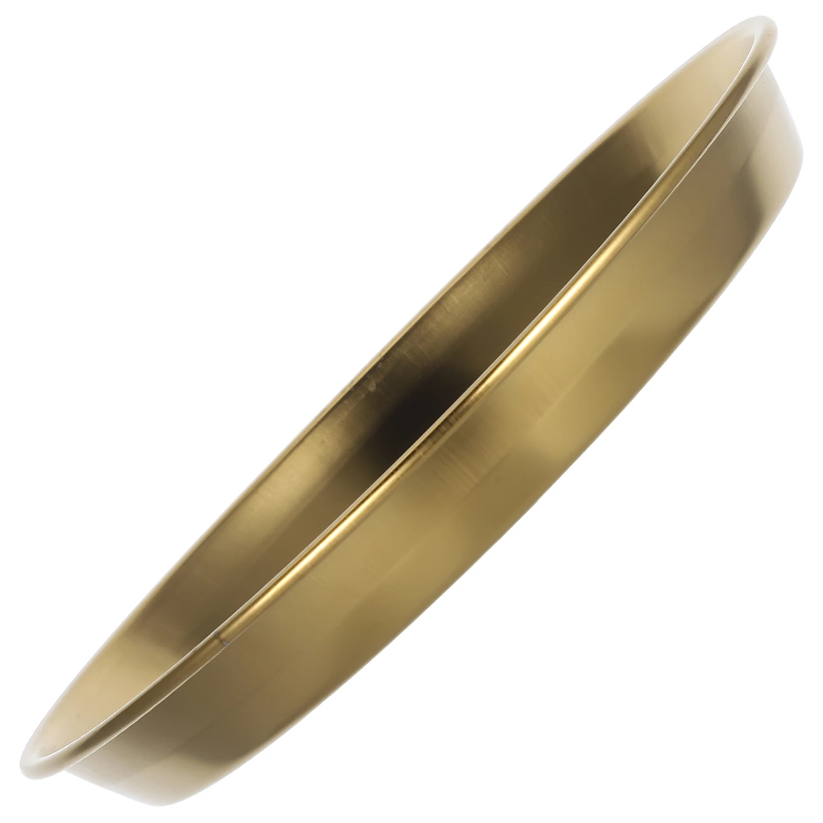 

Barbecue Plate French Fries Fry Holder Golden Stainless Steel Metal Camping Plates