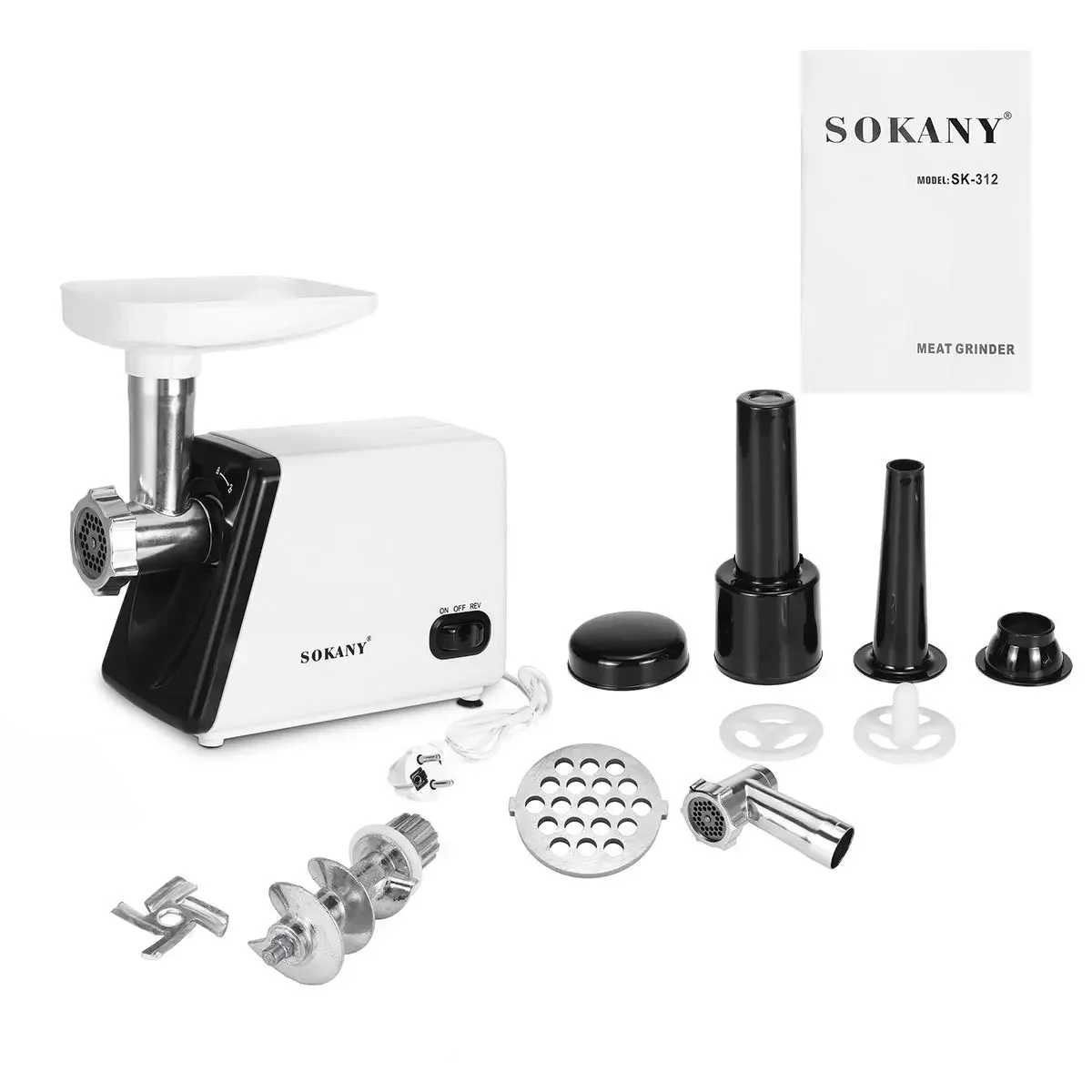 Electric Meat Grinder, Heavy Duty Meat Mincer, Sausage Stuffer Maker, Food Grinder with Sausage & Kubbe Kit, Grinder Plates