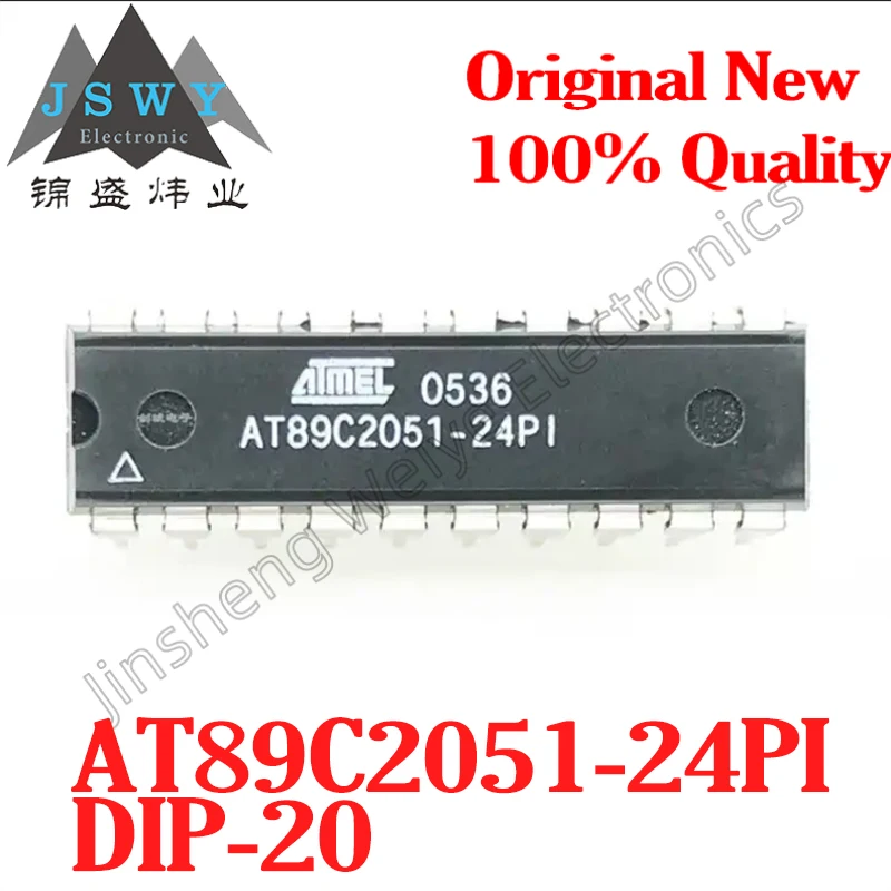 

(5/20 pieces) AT89C2051-24PI CAT89C2051 DIP-20 microcontroller chip Brand new original stock Fast delivery Electronic components