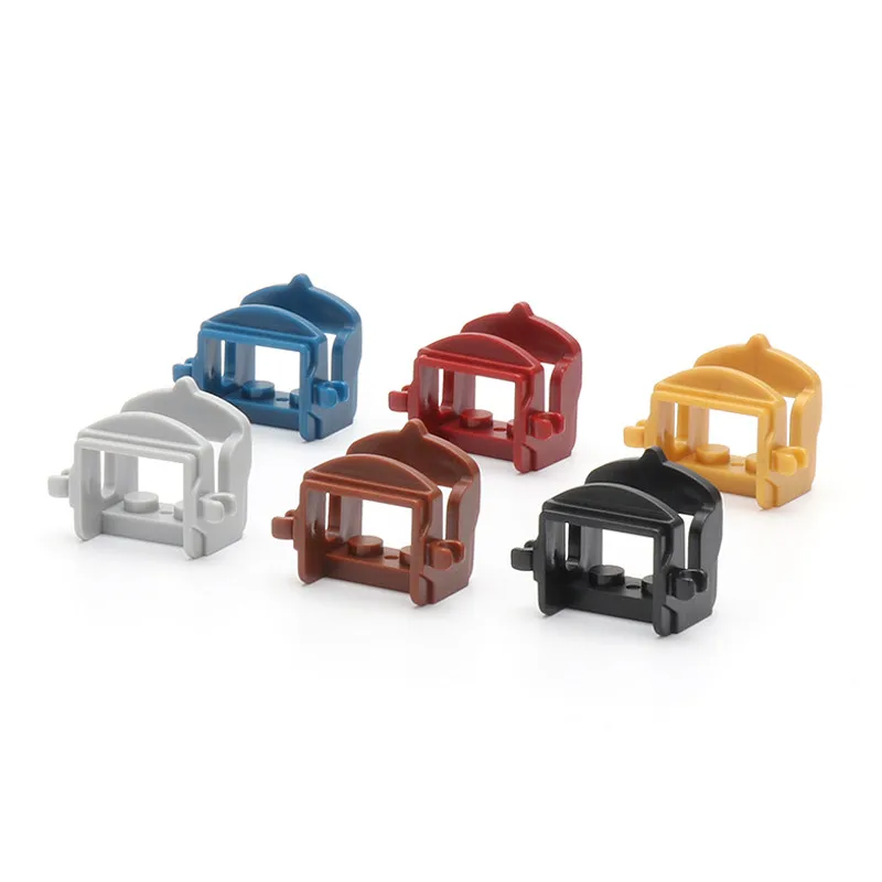 10pcs MOC City Series 93087 4491 Saddle Horse Rope Building Block Animal Military War Horse Accessories Bricks Toys for Children