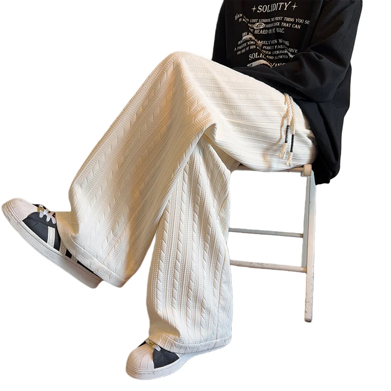 

Мужские модные брюки свободного кроя с узором «клетка», из льна, на все сезоны, универсальные, для дома, незаменимые, комфортные штаны