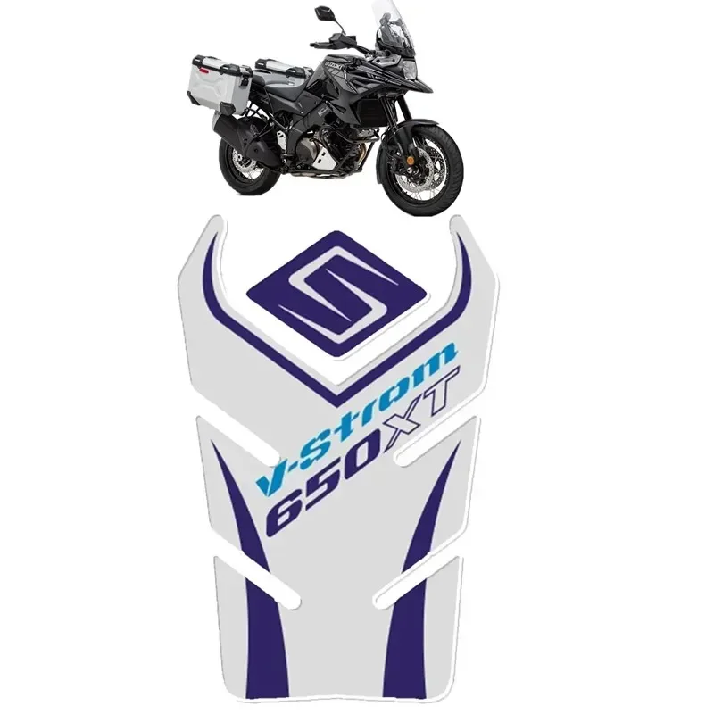 FOR SUZUKI V-STROM 250 650 1000 1050 / XT 800DE Moto Fuel Tank Protector 3D Gel Sticker Decal VSTROM