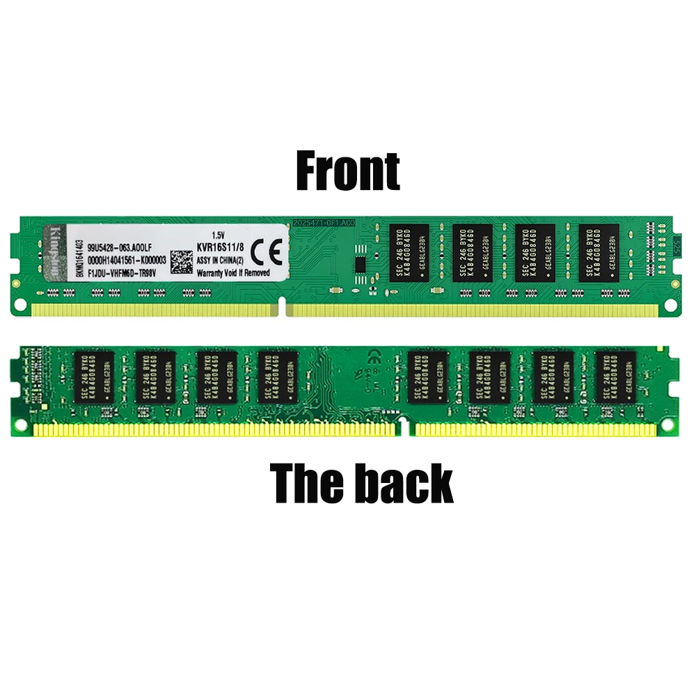 50PCS Desktop Memory PC3 8500 10600 12800 PC RAM 1066MHZ 1333MHz 1600MHz UDIMM Memoria 4GB 8GB DDR3 RAM