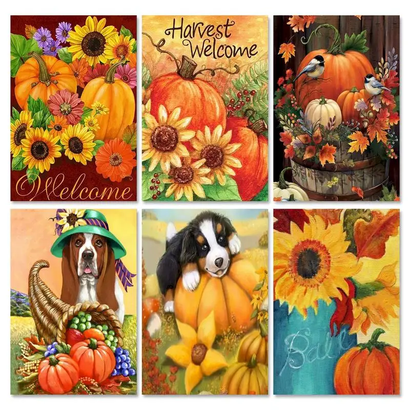 

GATYZTORY Paint By Numbers For Adults Pumpkin Animal Diy Crafts Drawing By Numbers Scenery Wall Art Picture For Home Decoration
