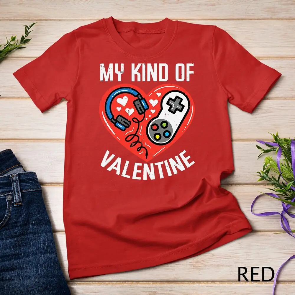 My Kind Valentine Gamer Valentines Day Gaming Men Boys Kids Unisex T-shirt