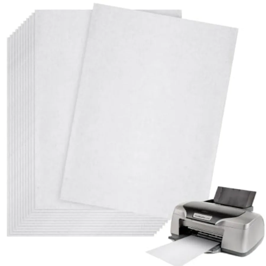 15 Pcs Printer Cleaning Sheet 8.5 x 11 Inch Scanner Cleaning Sheets Laser Printer Paper Shredder for Copier Fax Computer Scanne