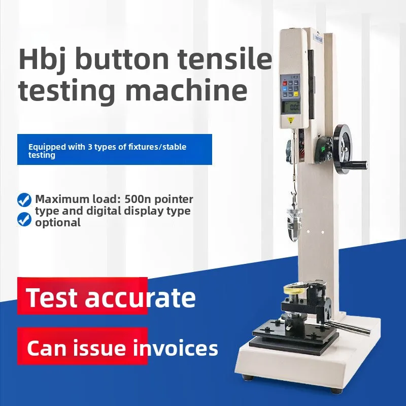 Medidor de tensión de botones Edberg HBJ para máquina, calibrador de fuerza de empuje y tracción para instrumentos, probador de botones de ropa, modelo Mainland