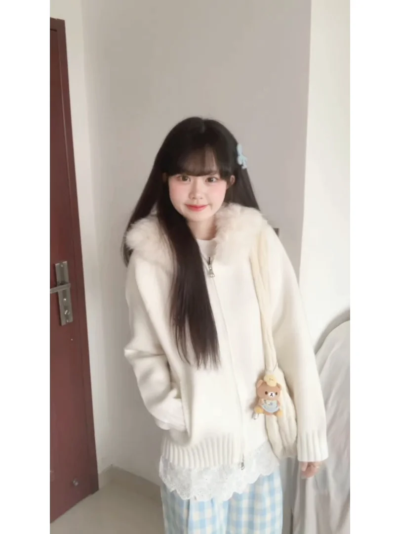 

Корейский повседневный универсальный кардиган с капюшоном для женщин, весна-осень, открытый, с длинными рукавами, теплый, с функцией подогрева