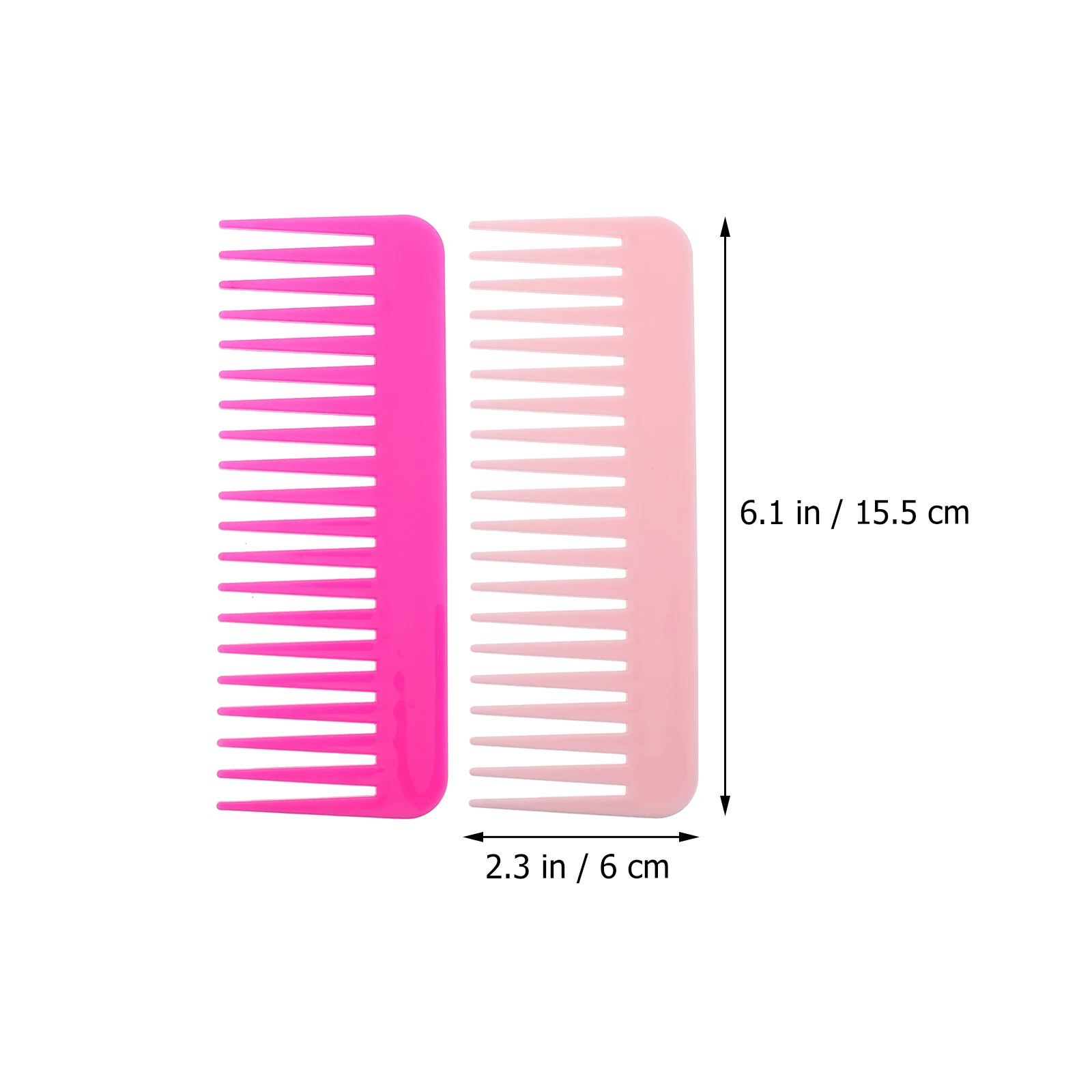 

4pcs Hair Comb Plastic Travel Haircut Styling Portable Barber Wide Tooth Easy Clean High Temp Professional Design DIY