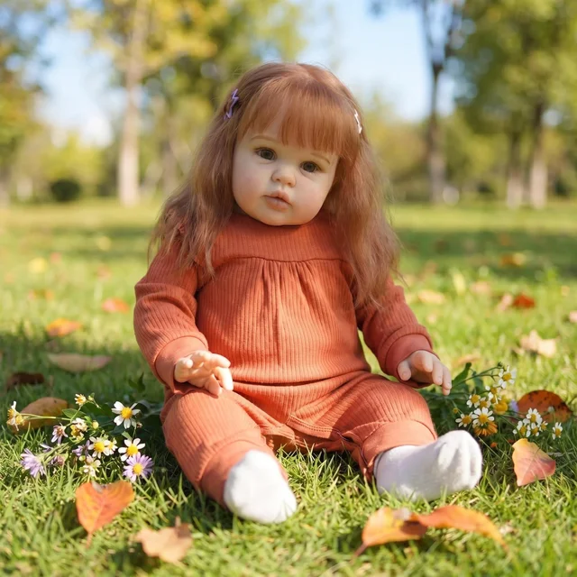 NPK 24 Inch Ellie Lifelike Reborn Baby Doll Soft Touch 3D Skin Art Toddler Newborn Princess Girl Doll with Hand Rooted Hair NPK 24 Inch Ellie Lifelike Reborn Baby Doll Soft Touch 3D Skin Art Toddler Newborn Princess Girl Doll with Hand Rooted Hair