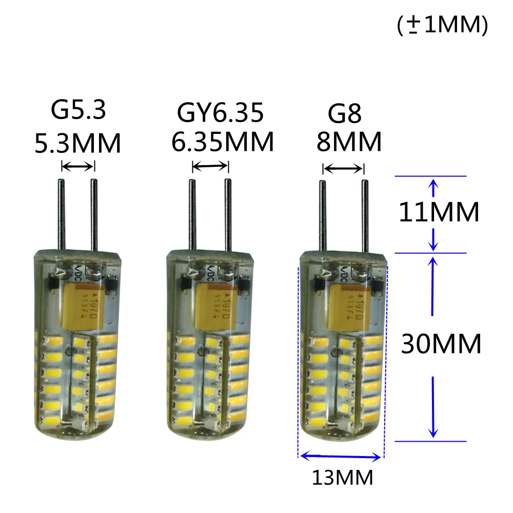 3PCS AC DC 12V G5.3 12V LED blue G6.35 12V blue G8 12V LED blue GY6.35 12V LED red G5.3 LED 12V green GY6.35 blue LED G5.3 red