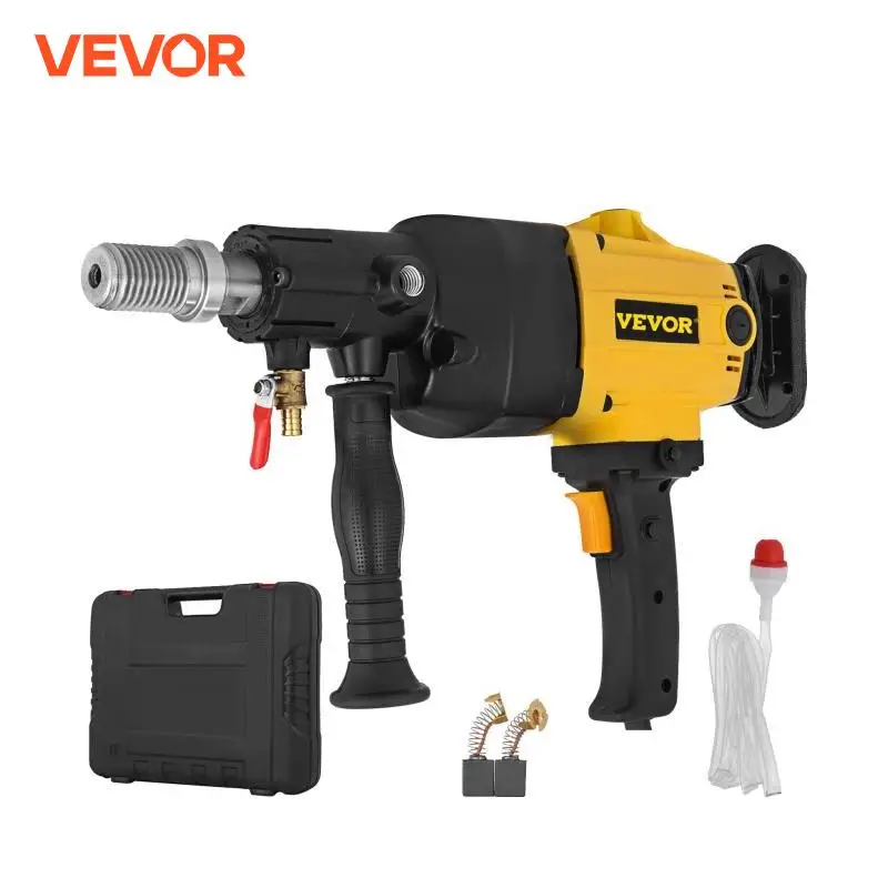 VEVOR Trapano Diamantato 2180 W 6"/160 mm 1600 giri/min a Velocità Variabile Carotatrice con Custodia Portatile Trapano Portatile per Pietra Dura, Cemento, Marmo, Granito, Mattoni