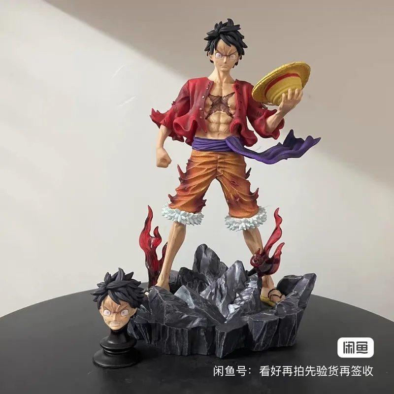 

24cm One Piece Luffy Anime Figure Four Emperors Monkey D. Luffy Action Figurine Pvc Collectible Model Doll Toys Birthday Gift