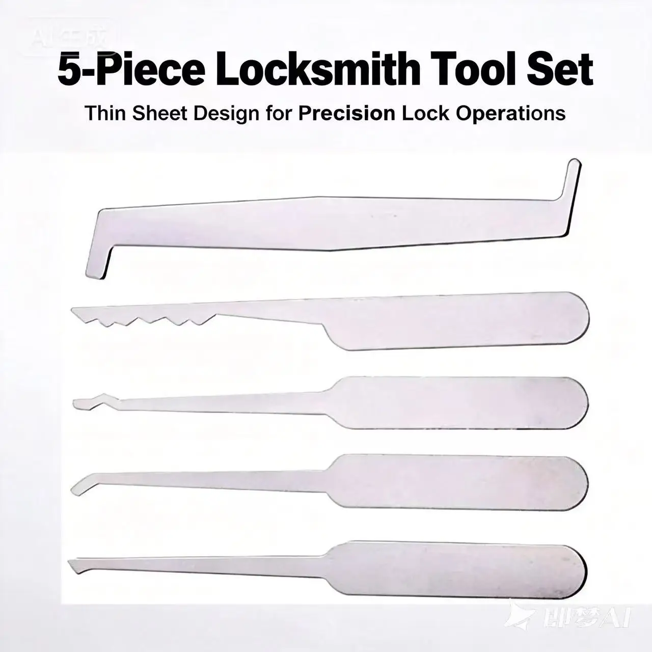 Practical Locksmith Tools 5 Pieces/set for Replacing Turning Tools/single Head Tensile Wrench Tools Multifunctional