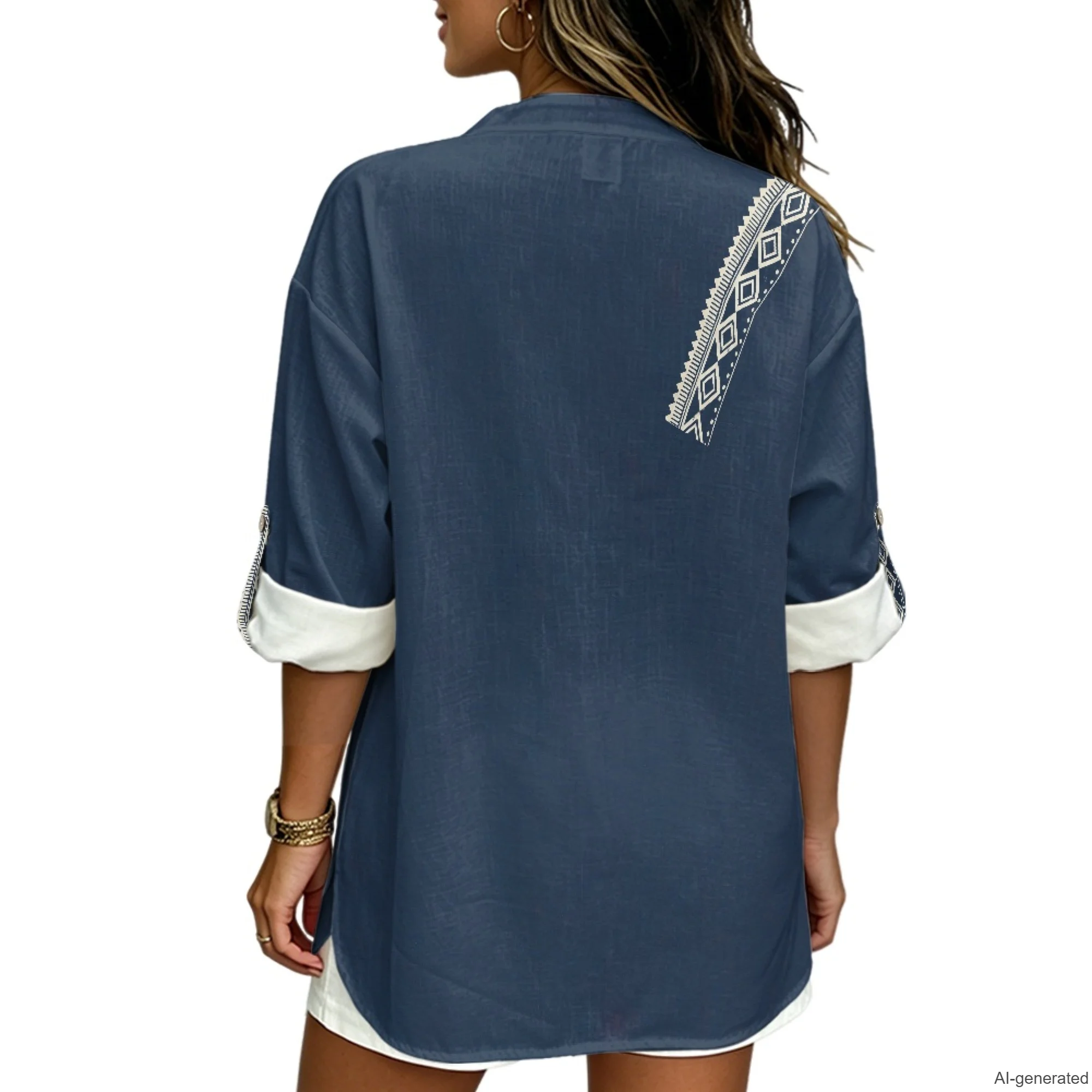 XIXIRIMIDO Women's Linen Blouses and Shirts Female Clothing Hot Sale T-Shirt Vintage Print Korean Style Streetwear Y2K Clothes