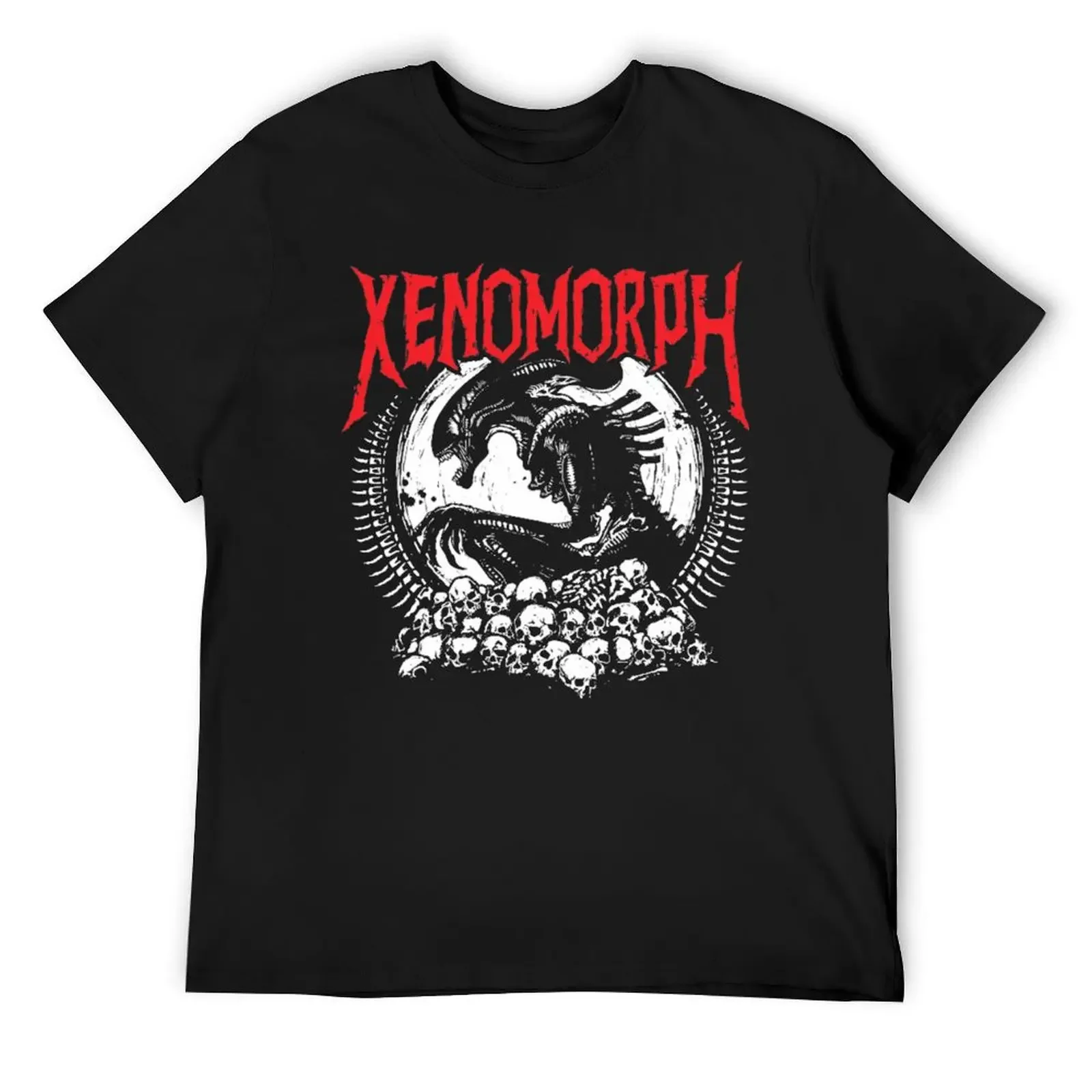 Death Metal Xenomorph T-Shirt anime stuff baggy shirts man clothes Men's t-shirt