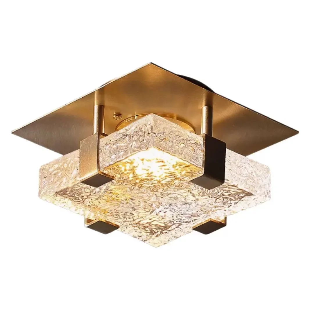 

Modern LED Ceiling Light Crystal Chandelier Clear Crystal Ceiling Lamp Gold Metal Bedroom Kitchen Parlor Lighting Fixtures