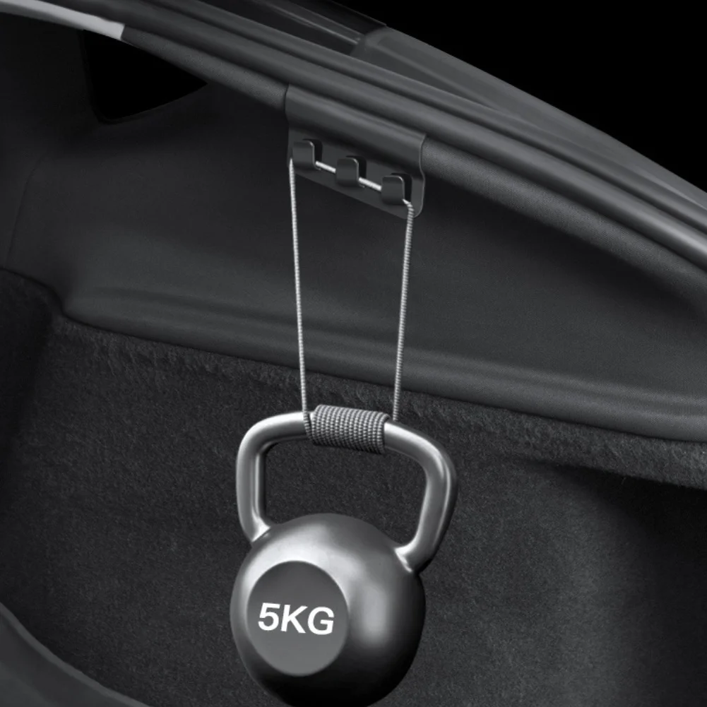 Upgrade Trunk Hook for Tesla For Model 3 Y Juniper 2025 2026 with Triple Hook Clips for Securely Hanging Bags and Other Items