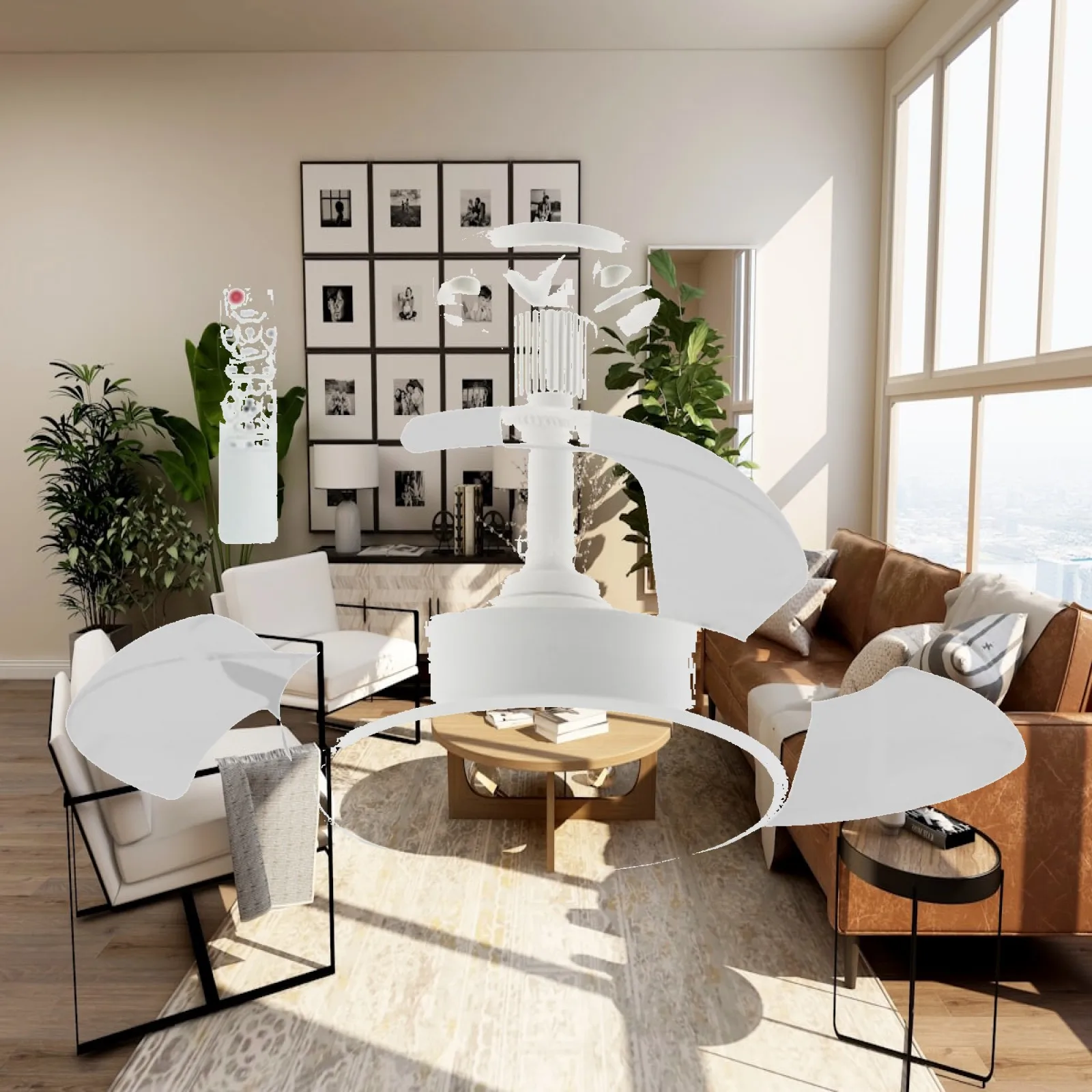 Ceiling Fan with Light And Remote, Quiet , Three Speed Settings for Bedroom And