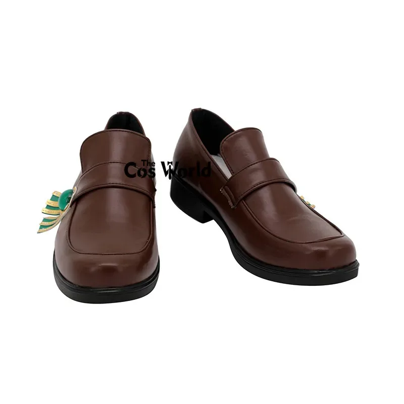 

AAA 2025 Mondstadt Venti Games Настроить обувь для косплея в стиле аниме на низком каблуке