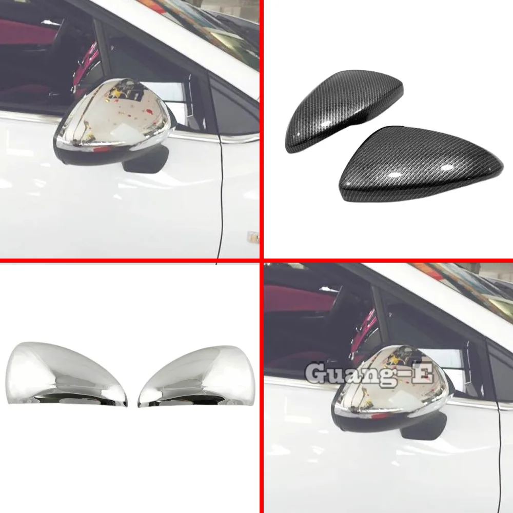 

For Chevrolet Cruze Sedan 2017 2018 2019 2020 2021 Rear View Mirror Covers Back Rearview Eyebrow Glass Caps Accessories Frame