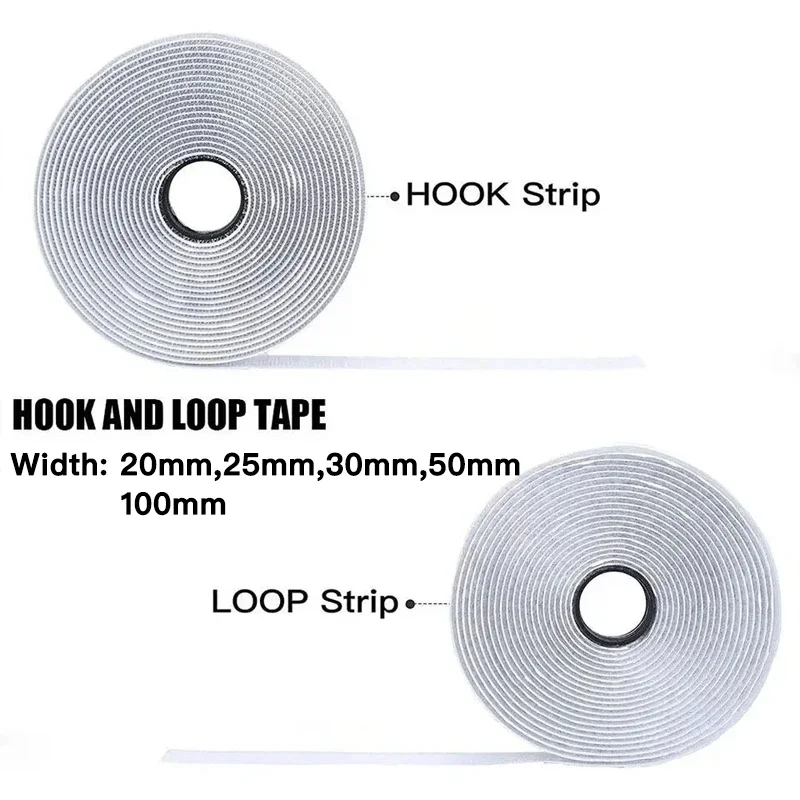 1-25M Velcros Self Adhesive Hook And Loop Tape Fastener House Diy Magic Tap Auto Adhesive Strong Glue Stickers Sticker Strap