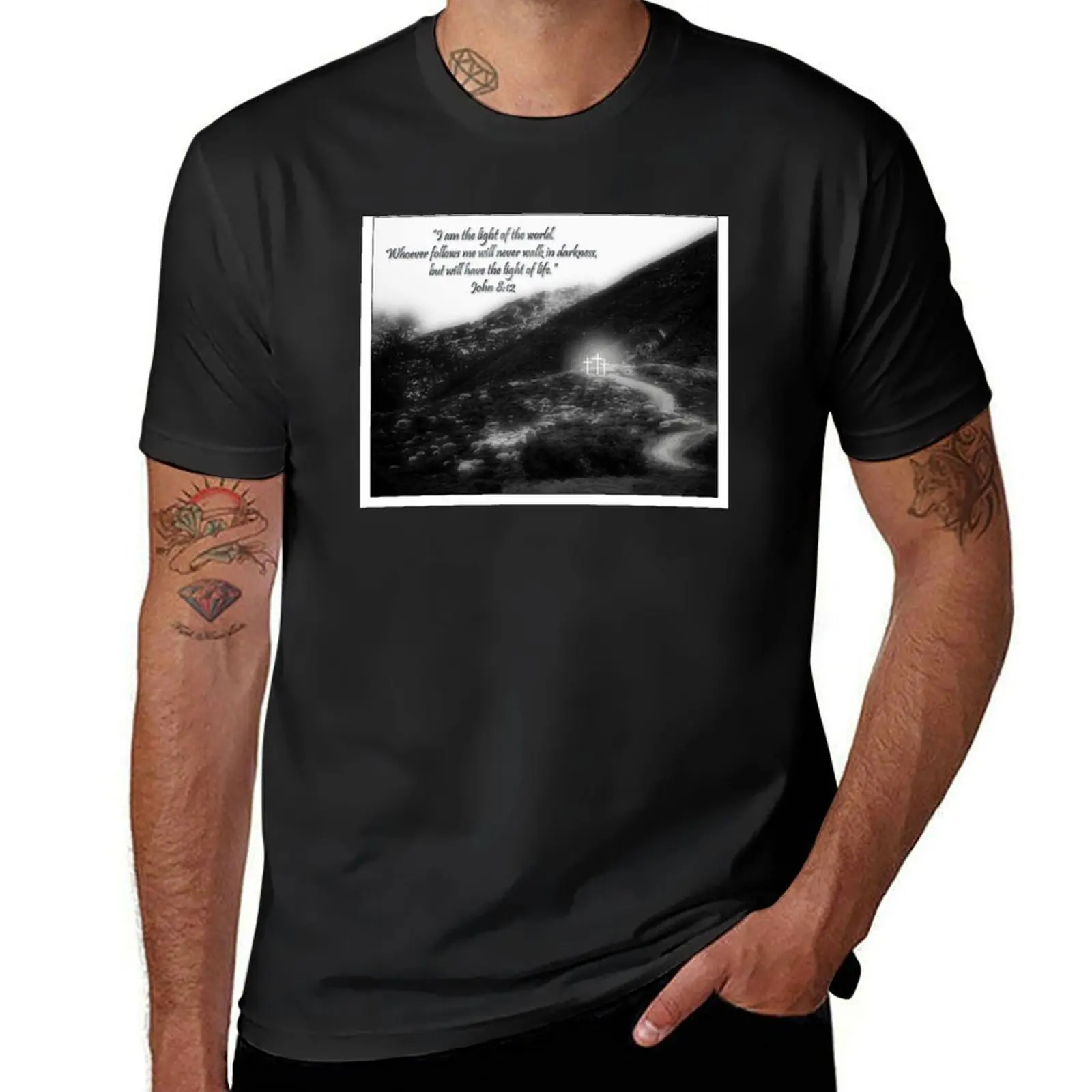 

The Light of the World T-Shirt heavyweights Luxury man oversizeds anime t shirts men