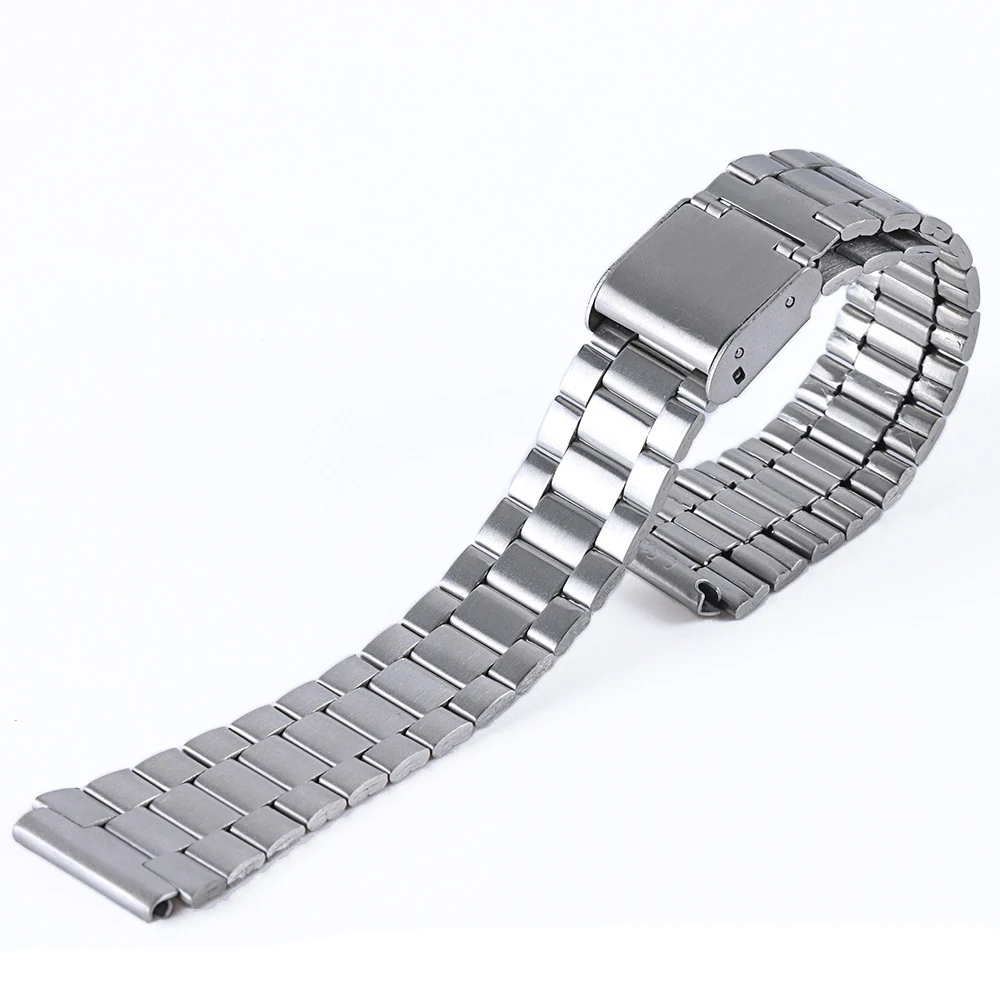 

Stainless steel Watch Band for Casio Bracelet A158 / A159 / A168 /A169 /B650 /AQ230/ 700 small gold watch series 18mm Wristband