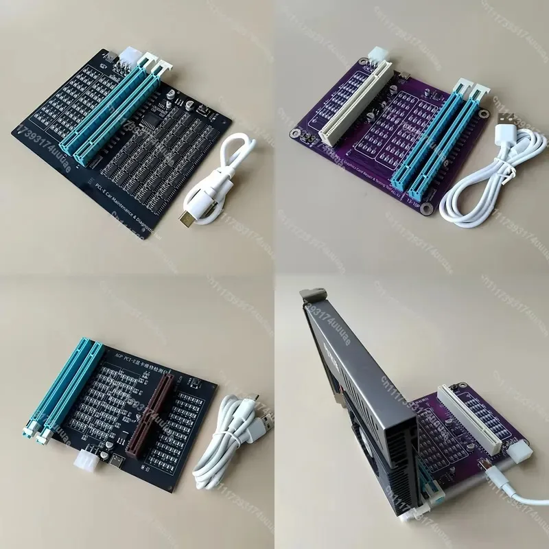 Upgraded AGP PCI‑E Graphics Card Diagnostic Repair Tool Kit, USB Powered GPU Maintenance Tester