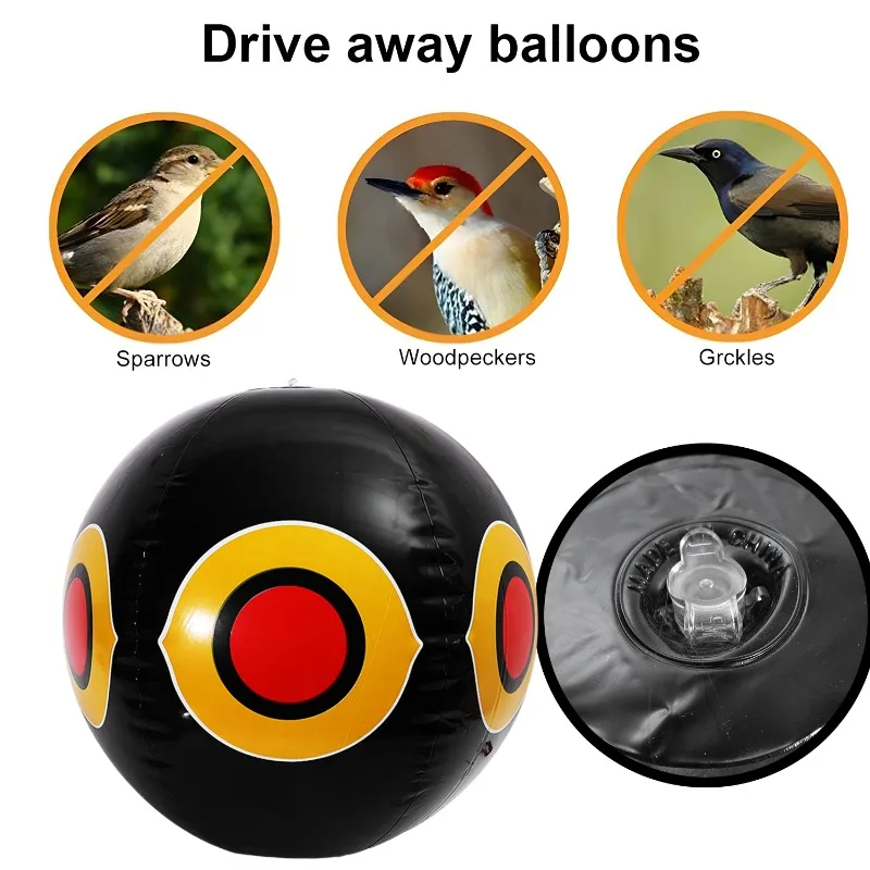 Bird Scare-Eye Balloon for Orchard Courtyard Anti-Bird Repellent Inflatable Ball Hanging Bird Fear Balloon Deterrent Eye Balloon - Image 4