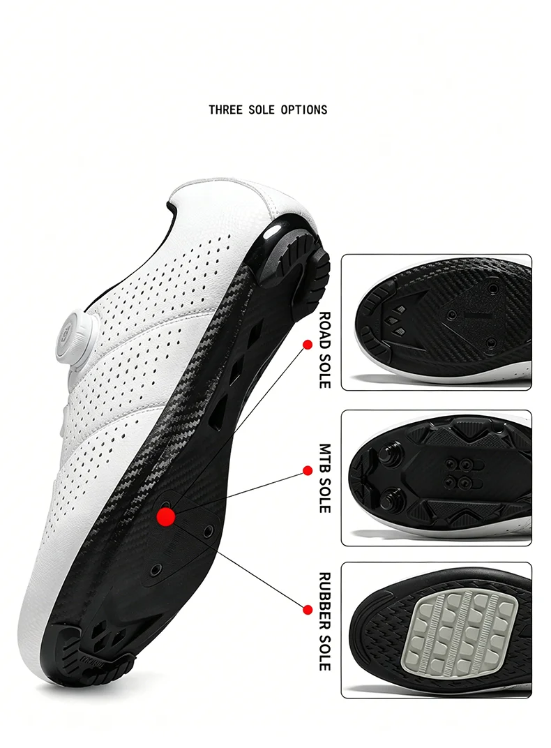 MTB Fahrradschuhe für Herren Flache Pedalschuhe Leichte Rutschfeste Selbstverriegelnde Schuhe für Damen Outdoor-Radsport Rennradschuhe – Detail 5