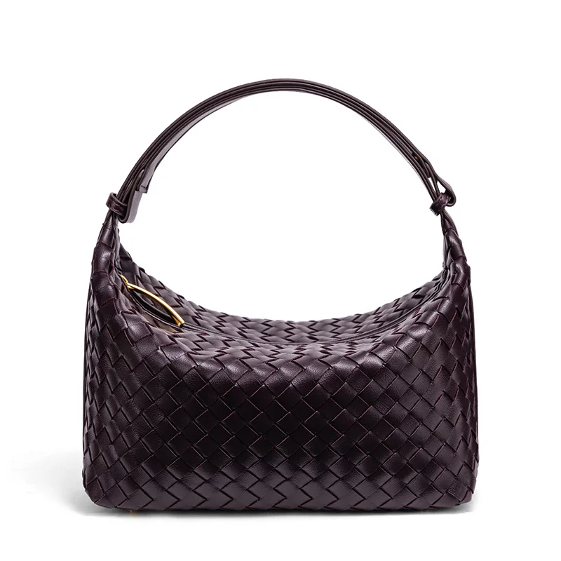 Beliebte Handgewebte Damenhandtasche, Lässige Modische Schulter-Lunchbox-Tasche, Unterarm-Handtasche für Damen – Detail 21