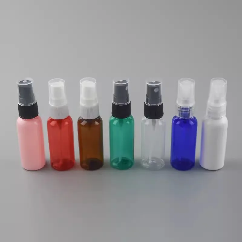 500pcs 1oz (30ML) Transparent Refillable Plastic Fine Spray Bottle Perfume Cosmetic Atomizers PET Spray Pump Bottles