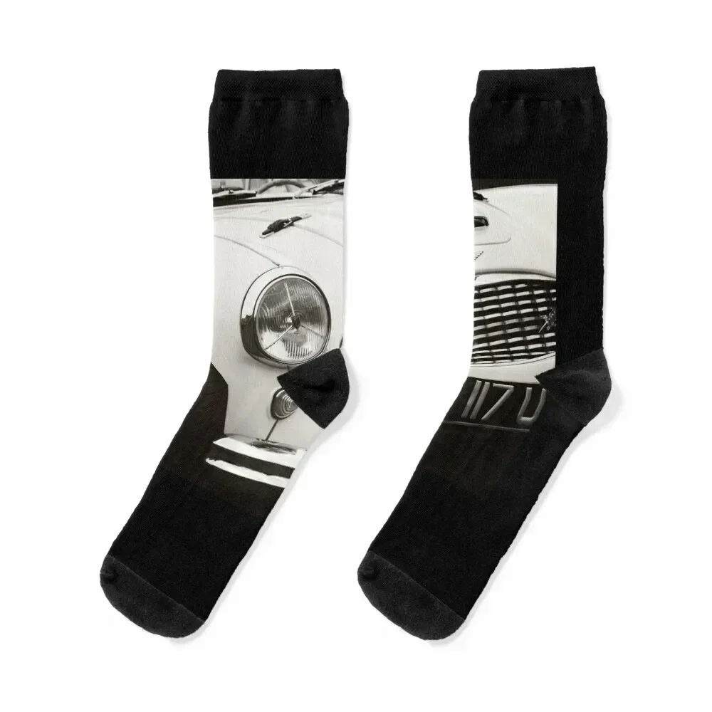 Austin Healey Classic Sports Car Front Socks valentine gift ideas hiking tennis Girl'S Socks Men's