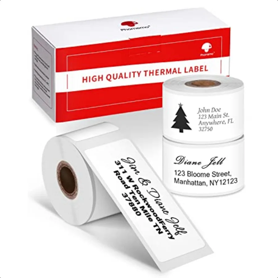 

Addr Labels for MSeries Label Makers Thermal Mailing Stickers Easy to Peel Off. White 1 x 25 8 130 Per Roll 3 Rolls