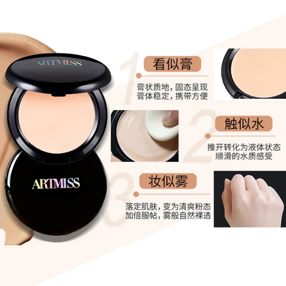 ARTMISS-Long-Lasting Corretivo Foundation impermeável, cobrindo manchas, creme profissional, maquiagem natural, cosméticos