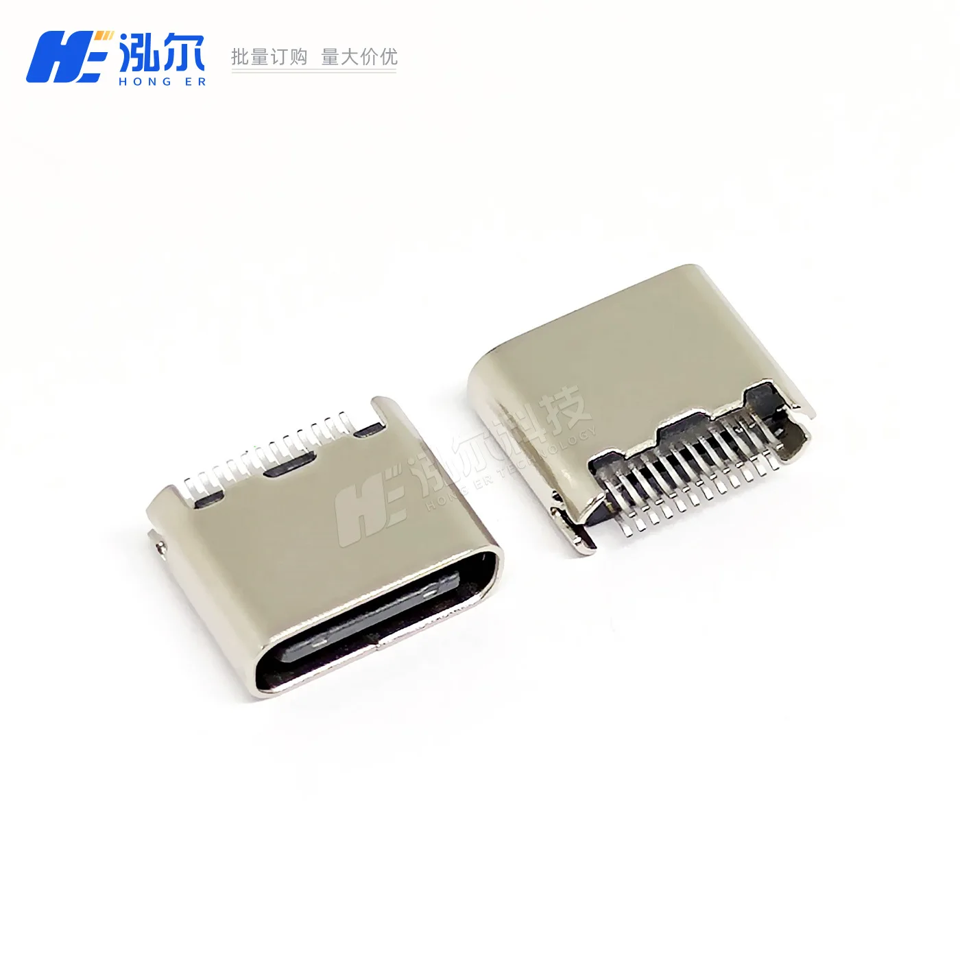 For USB TYPE-C port female 24PIN splint 0.8 ultra-short body 5.7mm female 24P white/vinyl connector