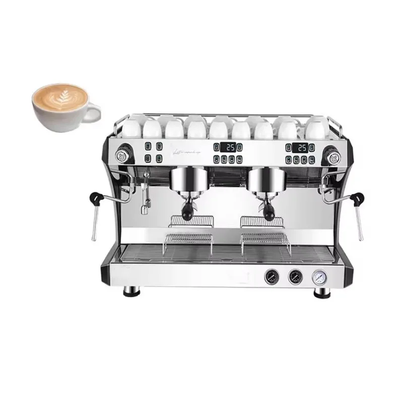 Commercial Cafe Special Coffee Maker Double Head Espresso Coffee Machine