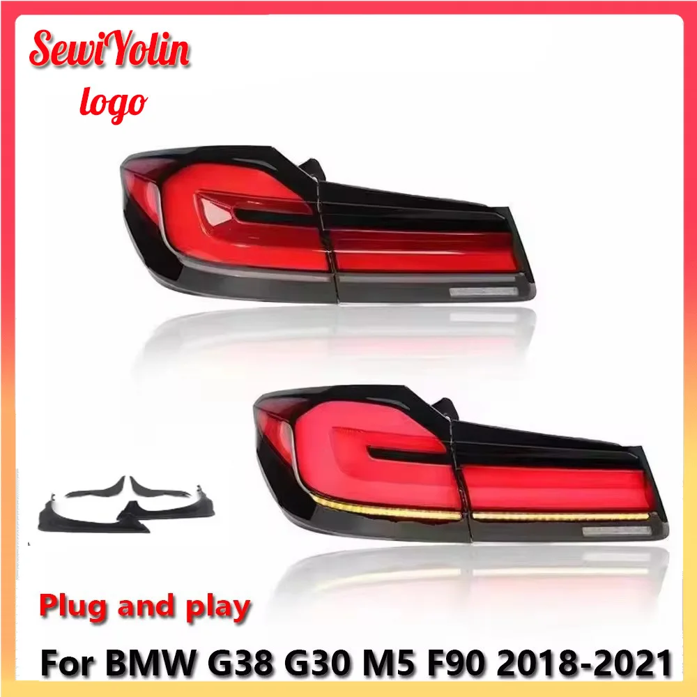 

Автомобильные детали, светодиодные задние фонари для BMW G38 G30 M5 F90 2017-2020, мигающие рулевые фонари, поворотный сигнал Plug and Play