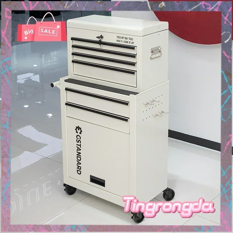 JJJJS7486 Ss Barber Shop Multi-Functional Tool Cabinet Makeup Storage Hot Dyeing Cart Hair Salon Hair Cutting Storage