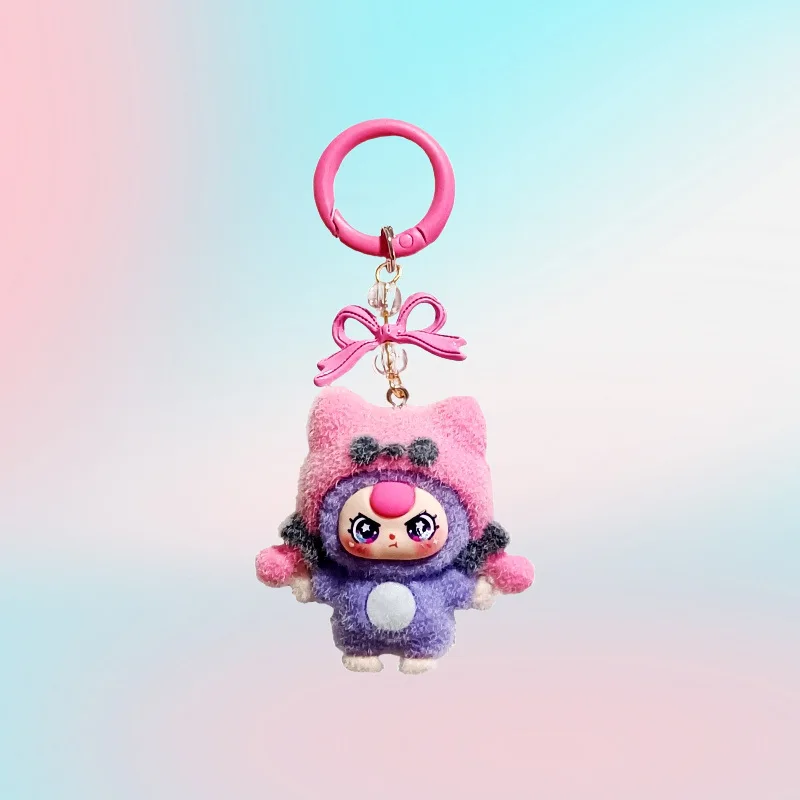 1PCSFox قبعة الطفل ثلاثة سنوات لطيف عملة المفاتيح مطابقة زوج اللعب حقيبة الهاتف شماعات #2