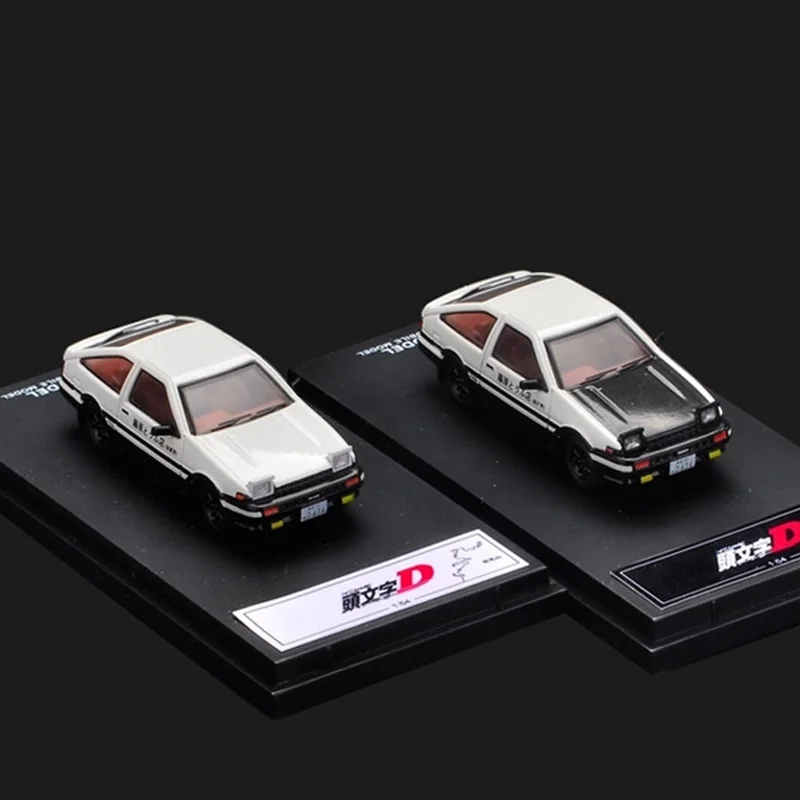 

Diecast Alloy 1:64 Scale AE86 Initial D Vintage Cars Model Blue White Adult Classics Collection Toy Souvenir Gift Static Display