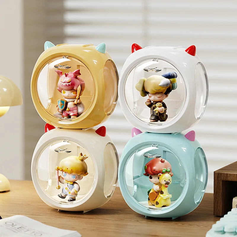 Blind Box Lagerung Box Display Stand Blase Mart Puppe Ornamente Acryl Transparent Lagerung Box Kreative Figur Vitrine