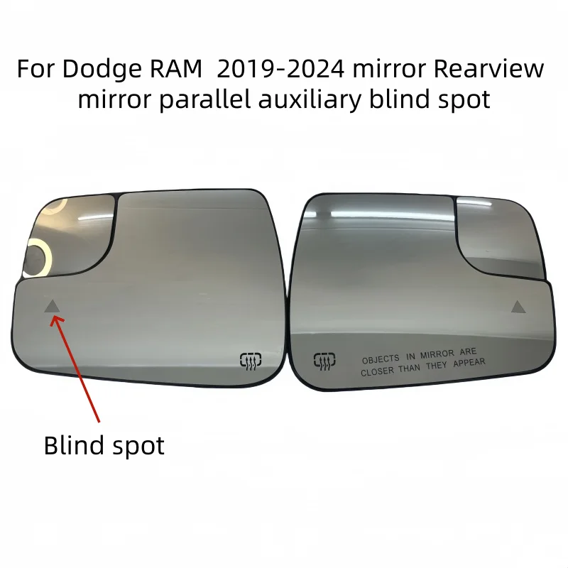 

Для Dodge RAM 2019-2024 зеркало заднего вида параллельное вспомогательное зеркало слепых зон отражатель BSD автомобильное зеркало с подогревом слепых зон