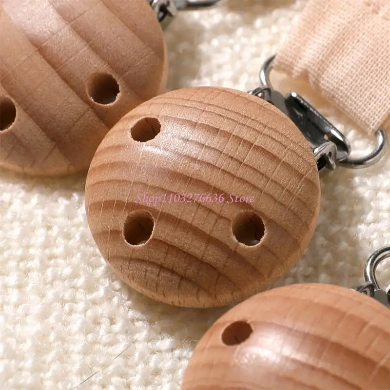 R6FD 4Pcs/pack Baby Pacifier Clip Chain Newborns Teether Soothing Toy Strap Lanyard