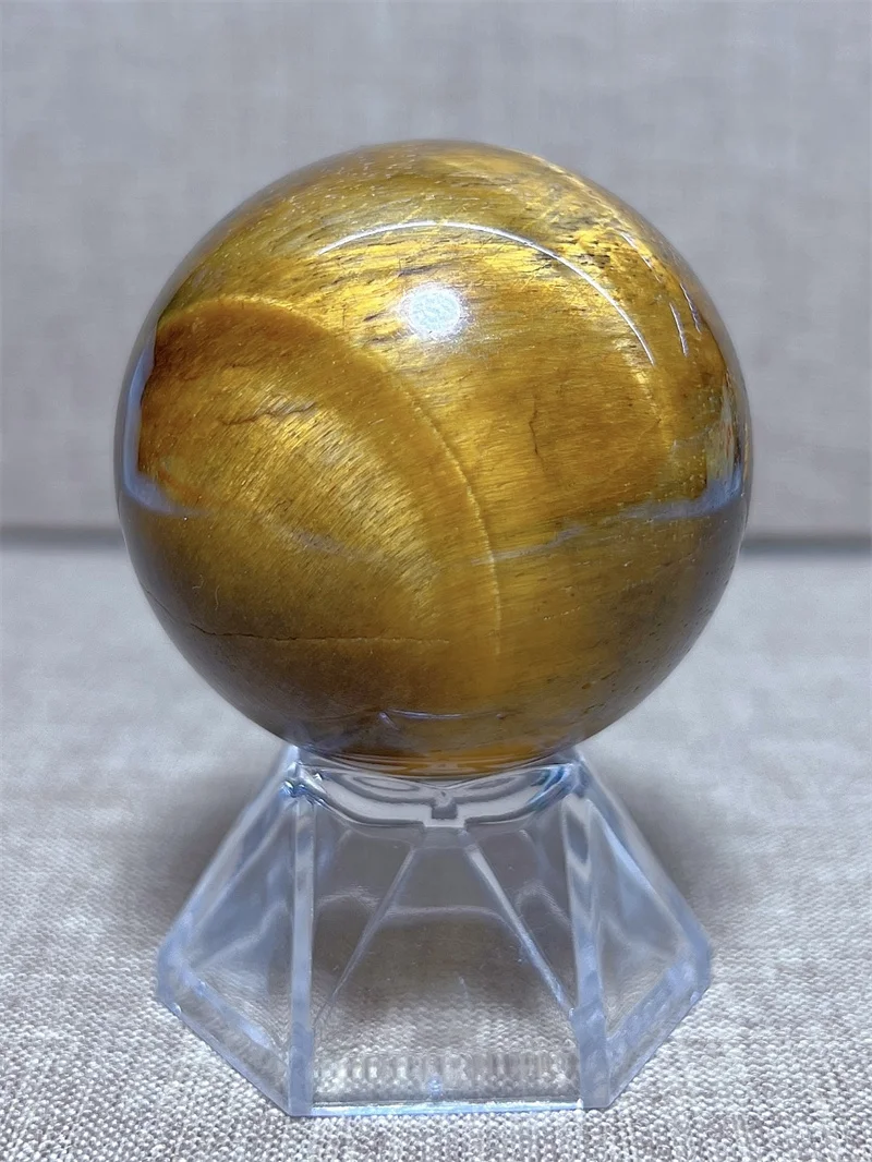 Natura Crystal Tiger Eye Stone SPhere With Rain Bow Free Form  Carving Reiki Healing Stone Home Decoration Exquisite Gift