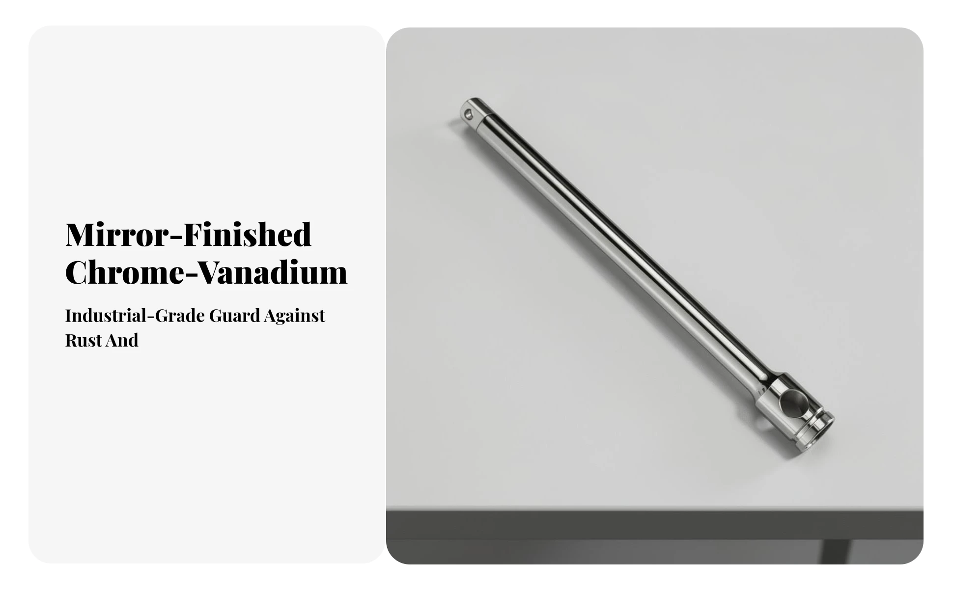 Socket Drive Bar Heavy-Duty Extension Bar with Knurled Grip Hand Tool Tight Confined Areas Mirror-Polished for Mechanics Socket Drive Bar Heavy-Duty Extension Bar with Knurled Grip Hand Tool Tight Confined Areas Mirror-Polished for Mechanics