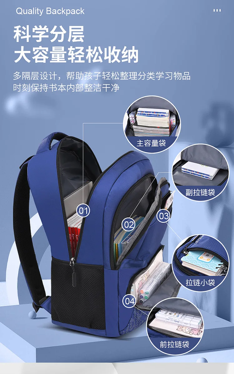 Casual Backpack for Boys Ages 6-12,Elementary School Bag for Kids,Ergonomic Bookbag with Padded Back,Back to School