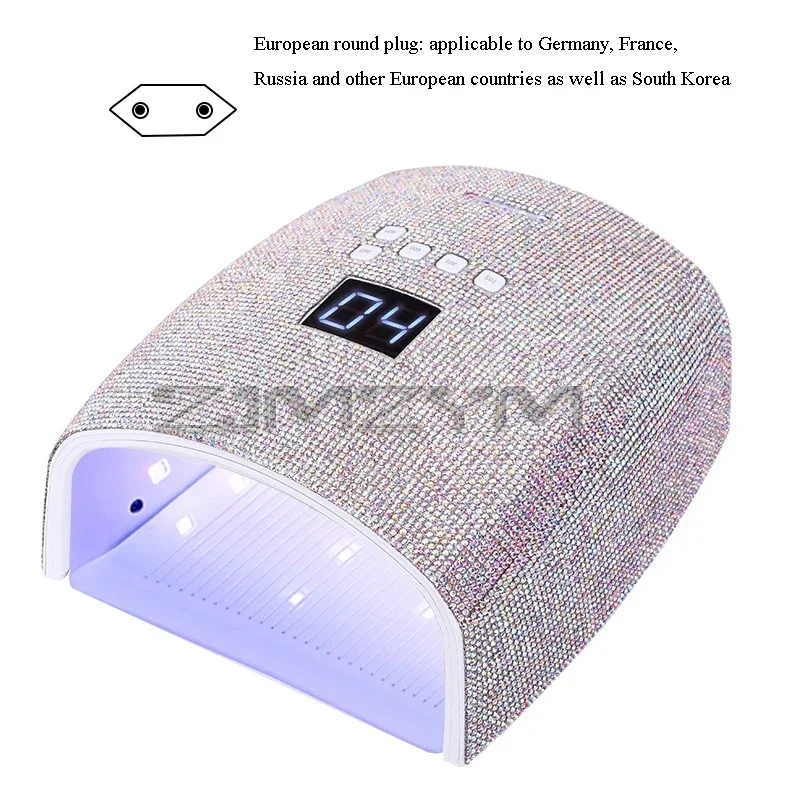 66W Rechargeable Nail Lamp Stick-on Crystals Cordless Nail Dryer UV LED Lamp Pedicure Machine For Nail Phototherapy Quick Drying